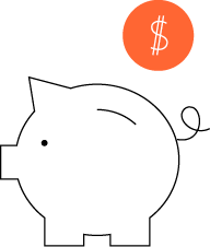 Savings on material costs