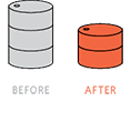 47% Reduction in Amount of Release Agent Used